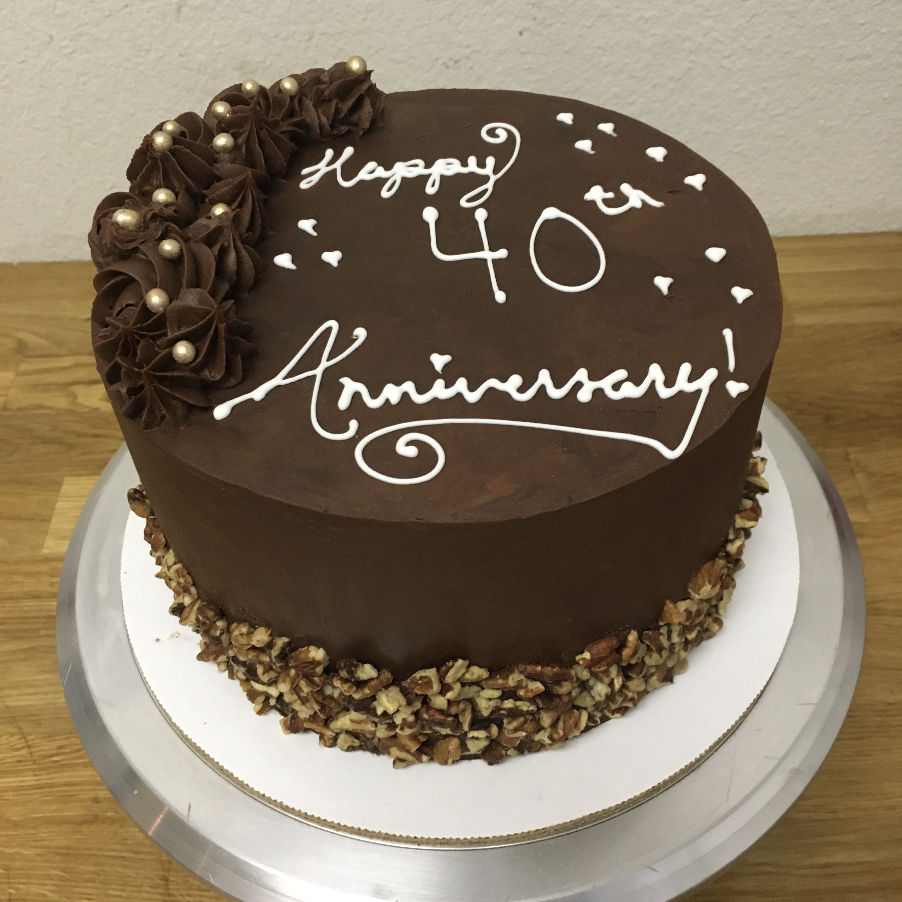 Chocolate Anniversary Cake